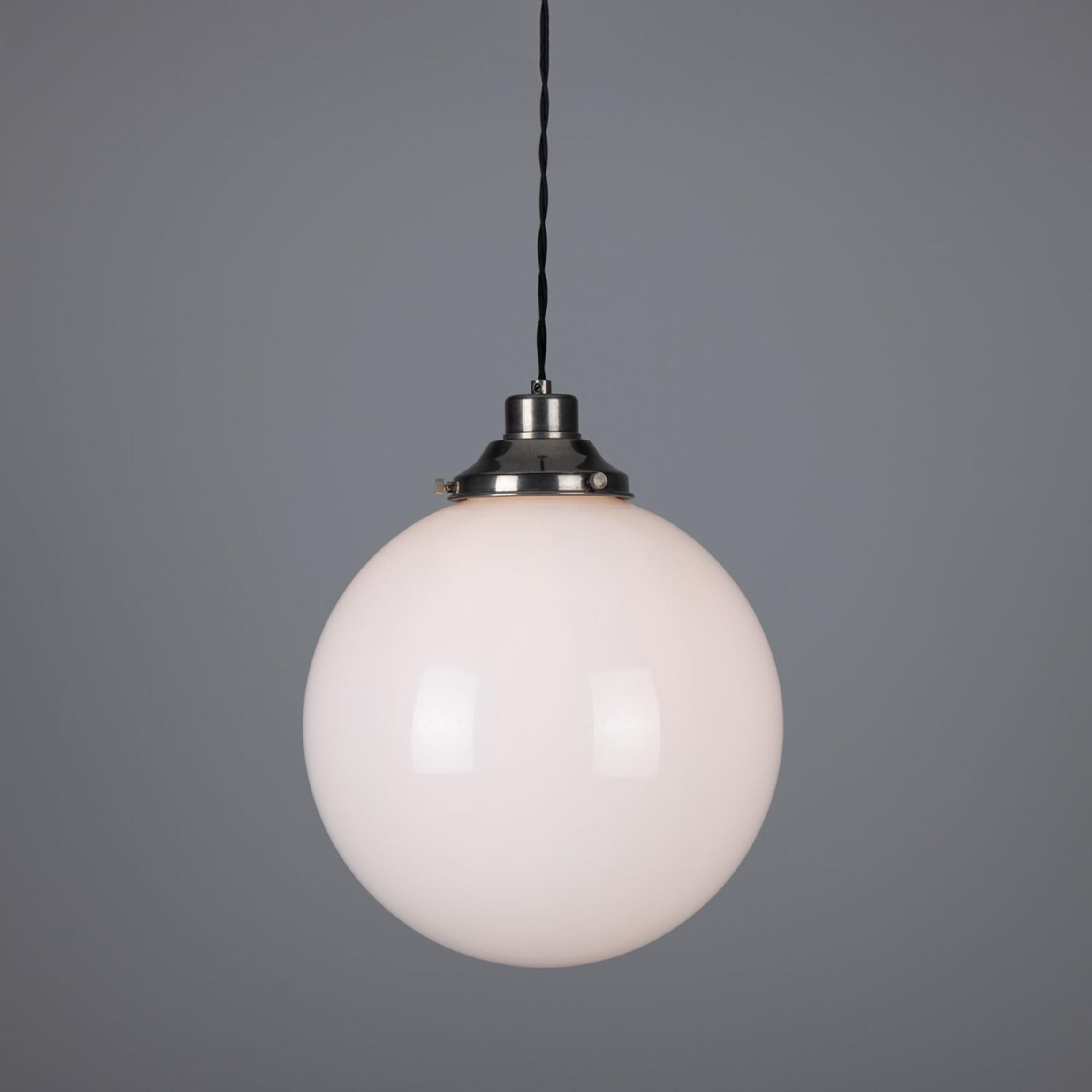 Gentry Opal Glass Globe Pendant Light 11.8