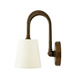 Double wall lamp in burnished brass orders with two parabolas