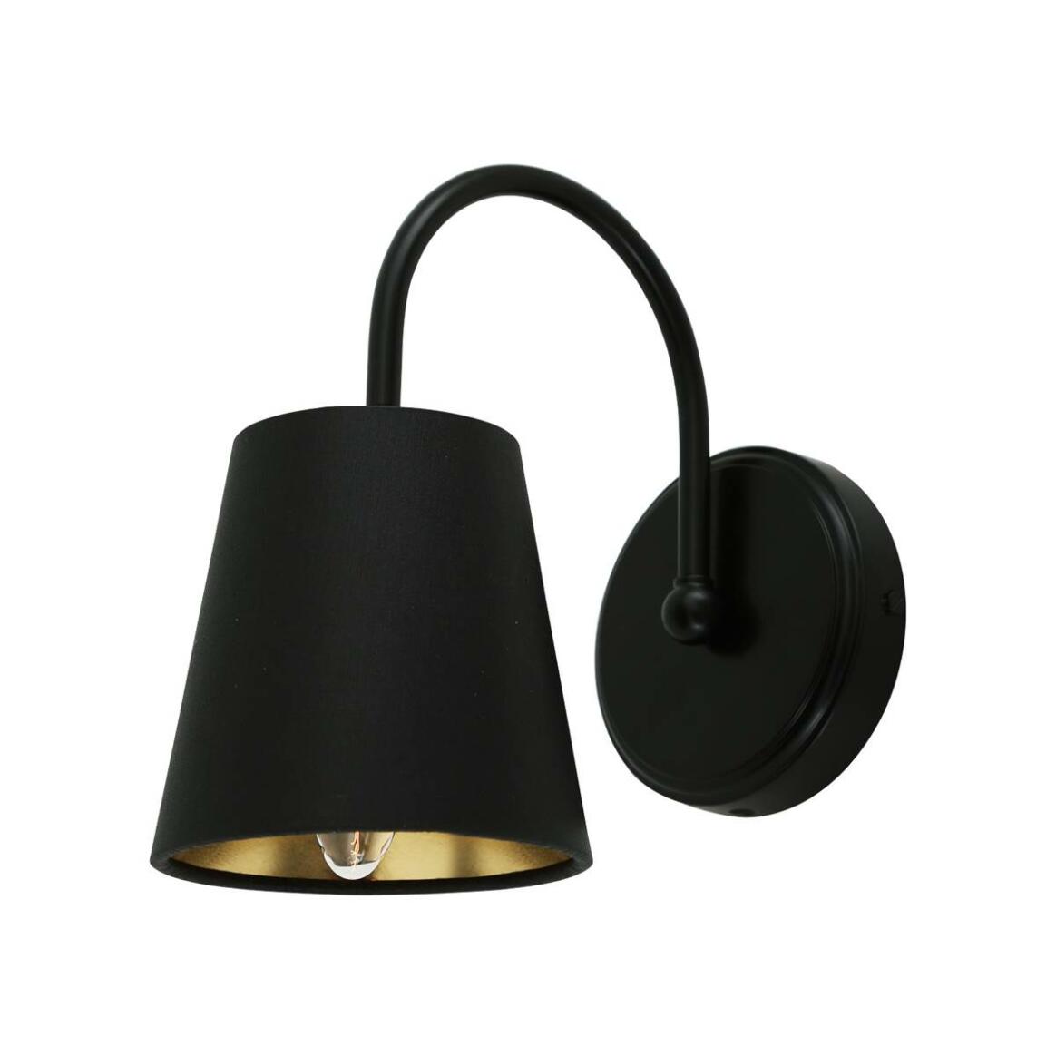 Carrick Contemporary Wall Light with Small Fabric Shade main product image