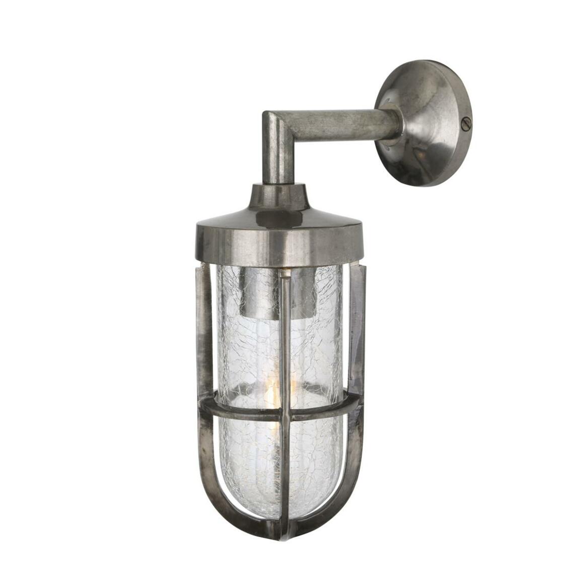 Cladach Brass Well Glass Wall Light IP65 main product image