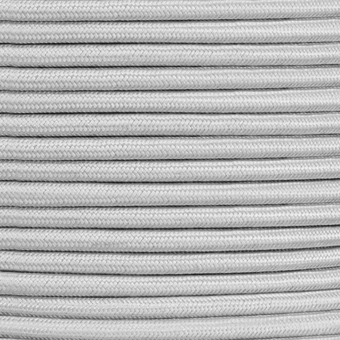 Grey Fabric Braided Cable, 3 Core Round main product image