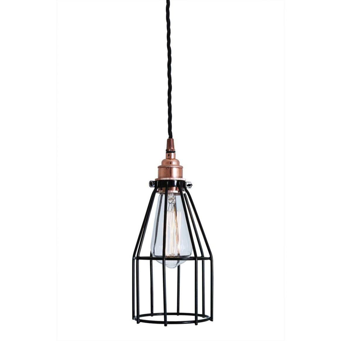 Lima Industrial Cage Copper Pendant Light main product image