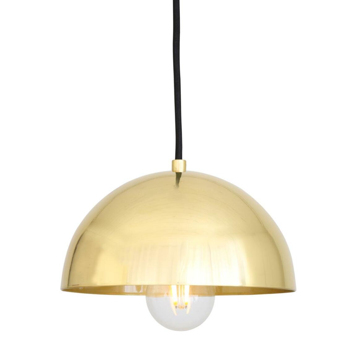 Maua Small Brass Dome Pendant Light 7.9" main product image