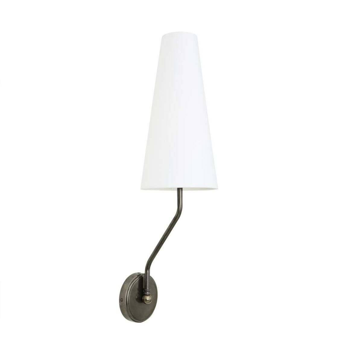 Rhyl Slendor Wall Light with Tall Fabric Shade main product image