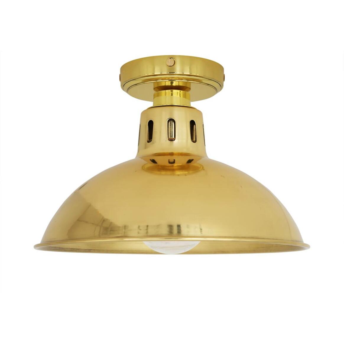 Talise Industrial Brass Ceiling Light IP65 main product image