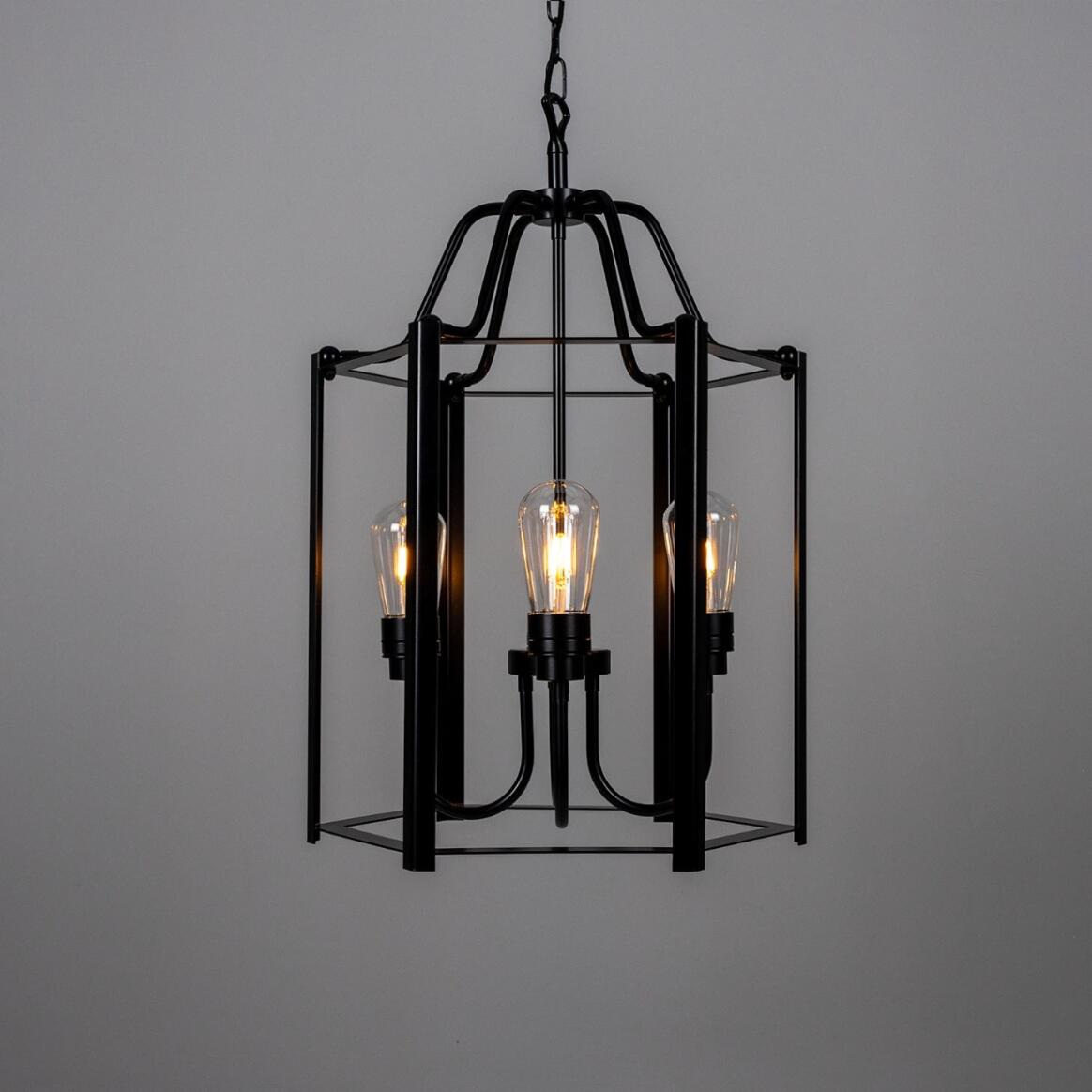 Portroe Outdoor Hanging Lantern for Porch IP65, Four Light main product image