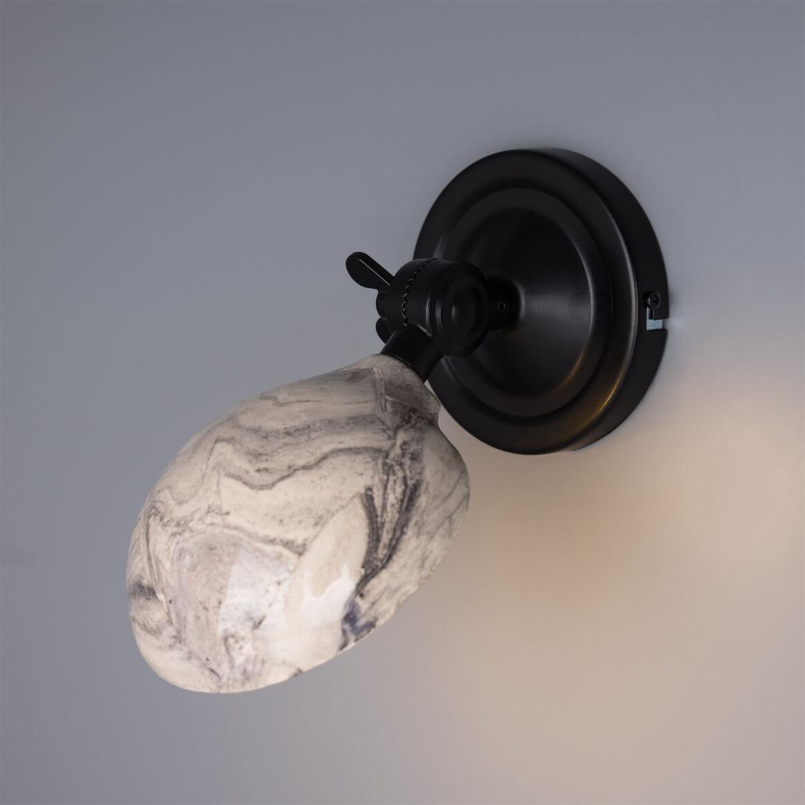 Coco Adjustable Marbled Ceramic Wall Light main product image