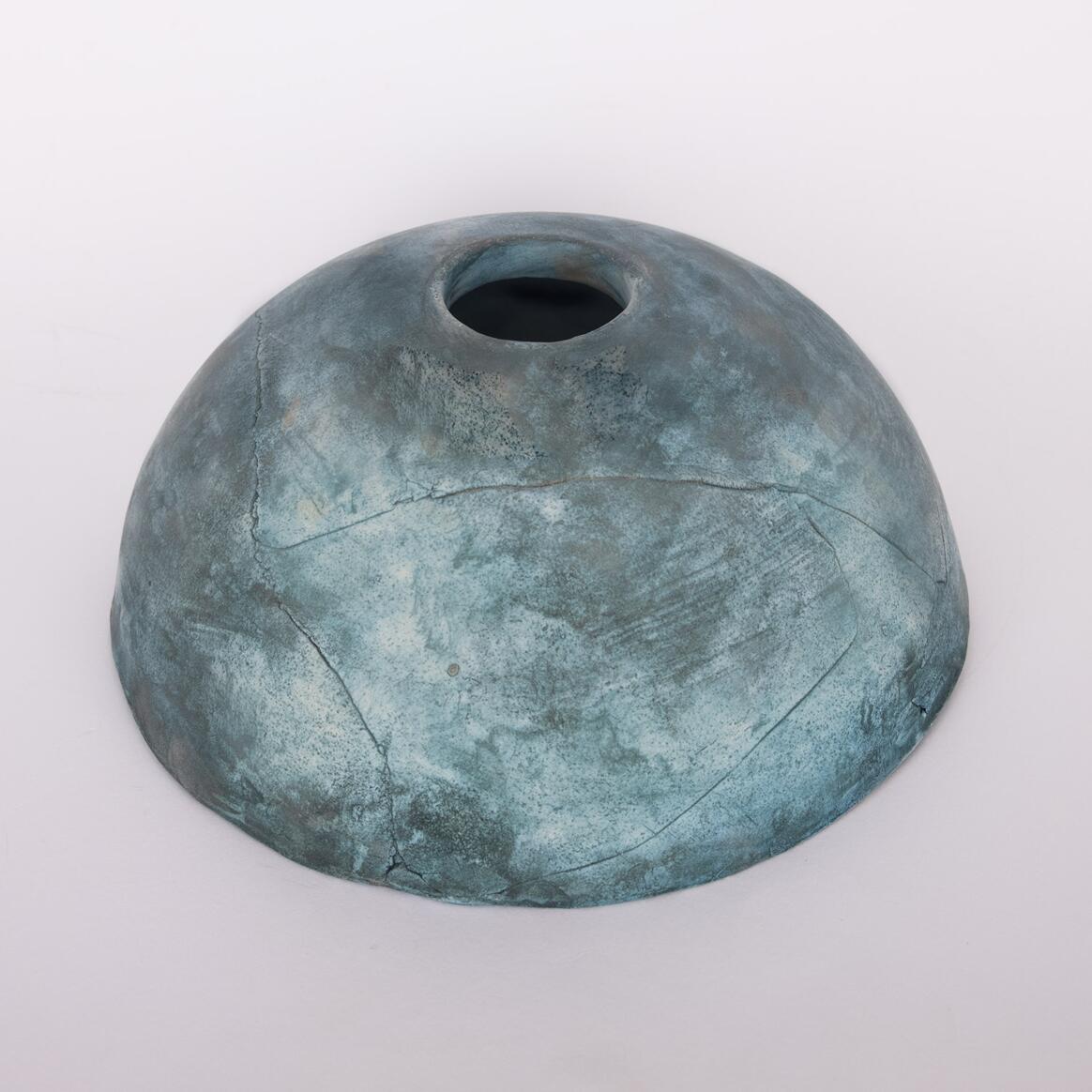 Kauri Ceramic Dome Lamp Shade, Blue Earth 20cm main product image