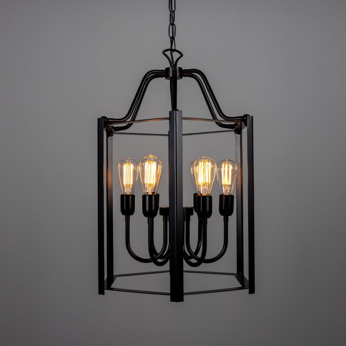 Lanterne d'intérieur suspendue Portroe, six lumières main product image