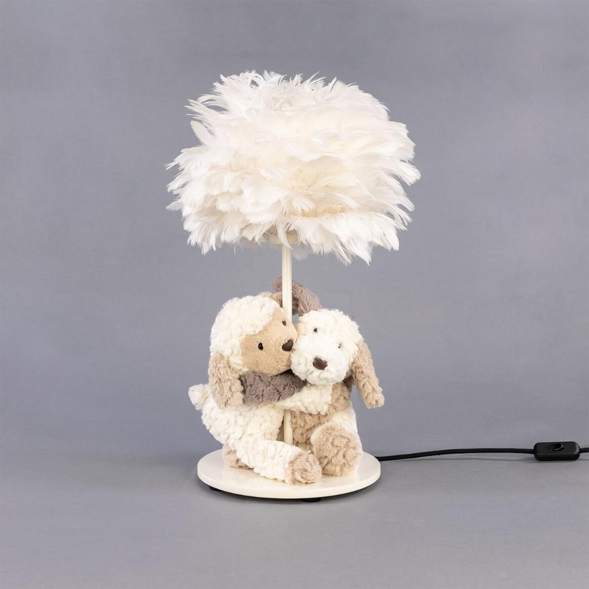 Table Lamp/Lampshade Teddy top cream