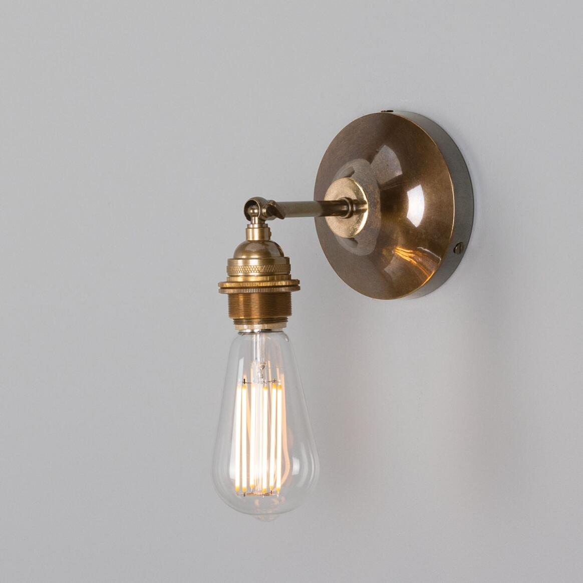 Simple Sconce - Rustic Lighting - Vintage Bare Bulb - Wall Sconce - Farmhouse Lighting - Minimalist Light - Model order No. 6123