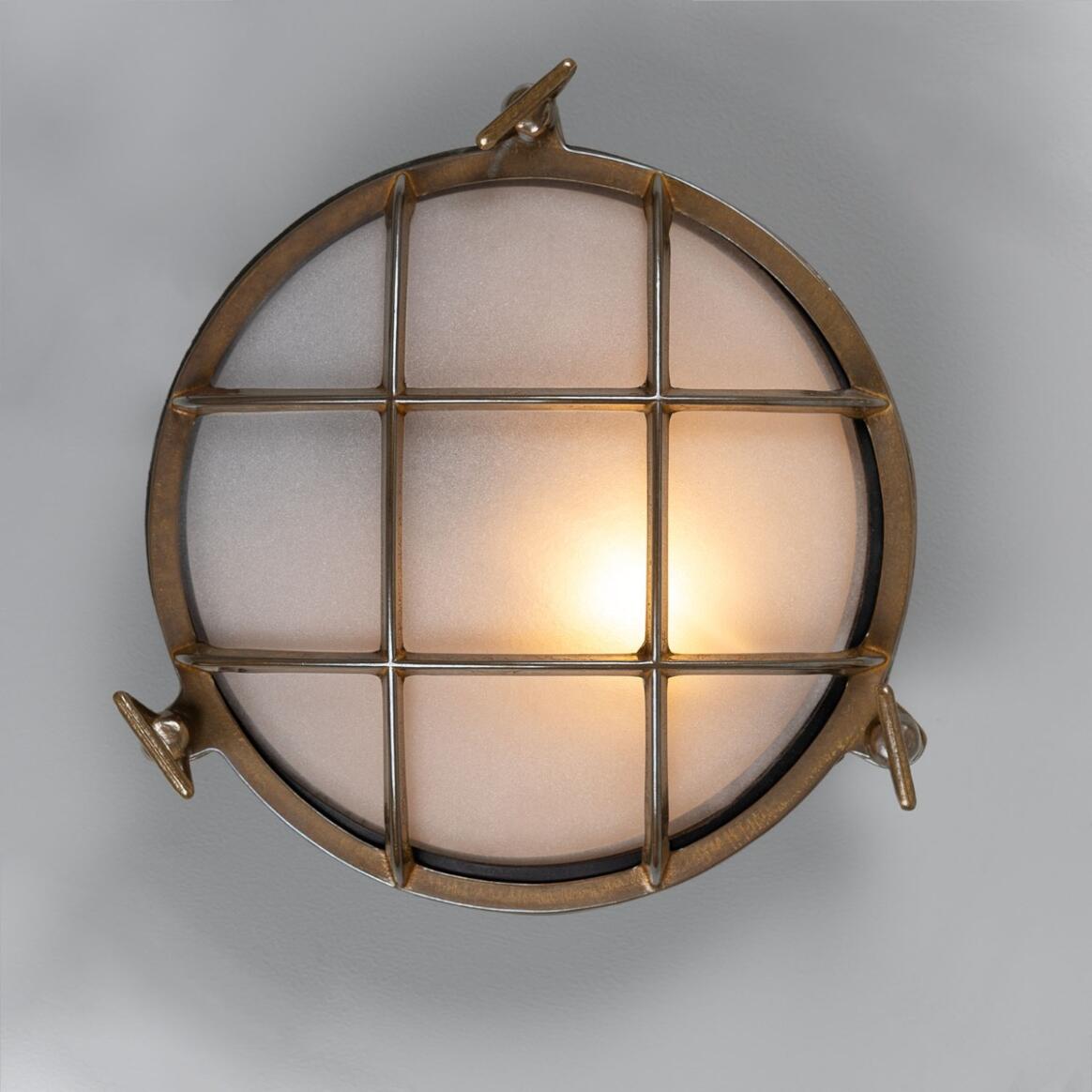 New Vintage popular Style Nautical Marine Brass Wall Sconce Light with Copper Shade