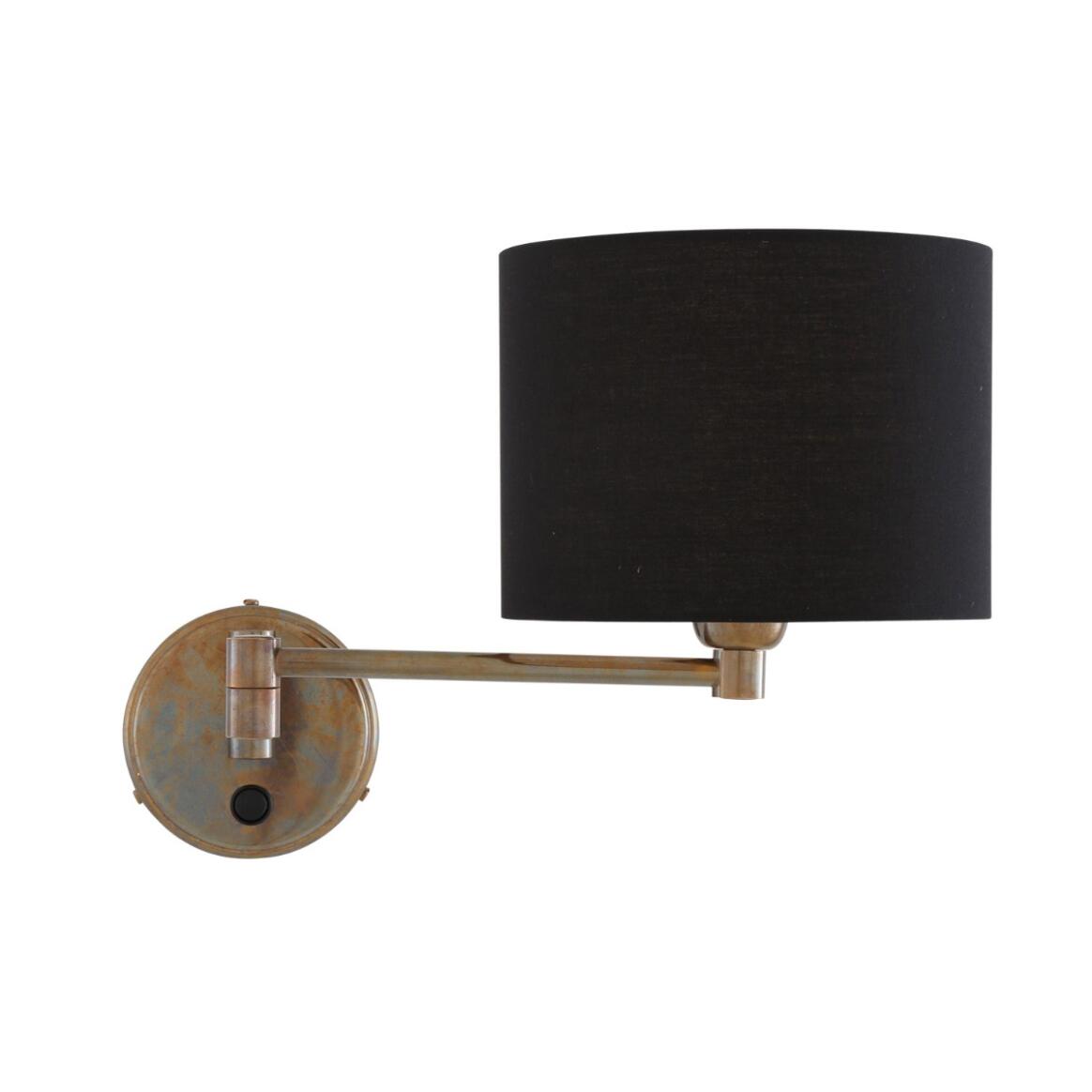 Brass Plated Wall outlet Sconce with Swivel Extension Arm