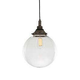 Laguna Clear Globe Bathroom Pendant Light 25cm IP44 | Mullan Lighting