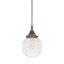 Laguna Clear Globe Bathroom Pendant Light 20cm IP44 | Mullan Lighting