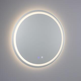 Soajo Circular Inner LED Bathroom Mirror 60cm, Illuminated, Cool Light