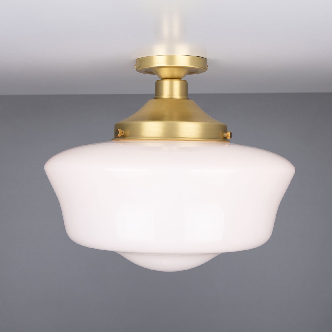 Schoolhouse Traditional Flush Ceiling Light 35cm | Mullan Lighting