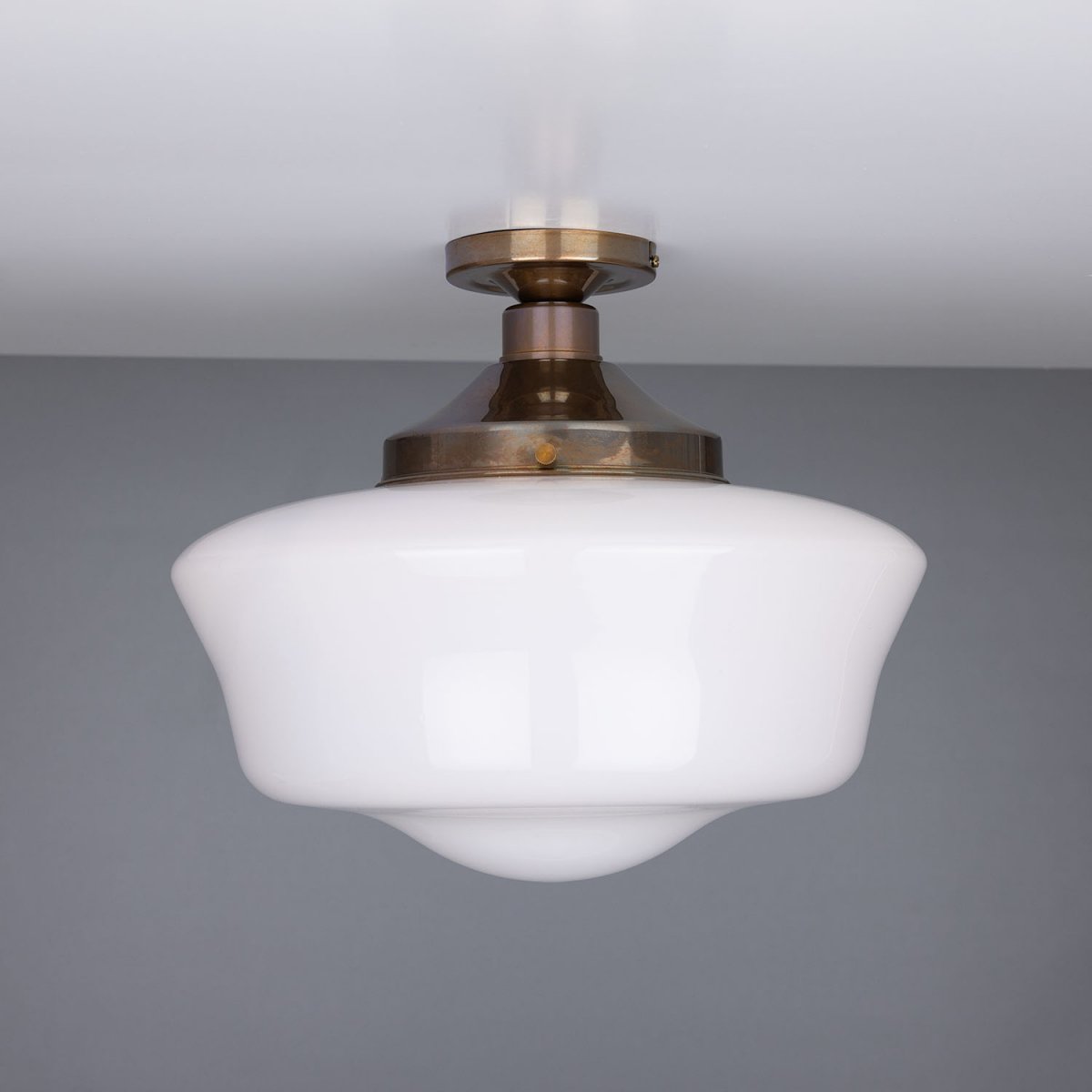 Schoolhouse Traditional Flush Ceiling Light 35cm | Mullan Lighting