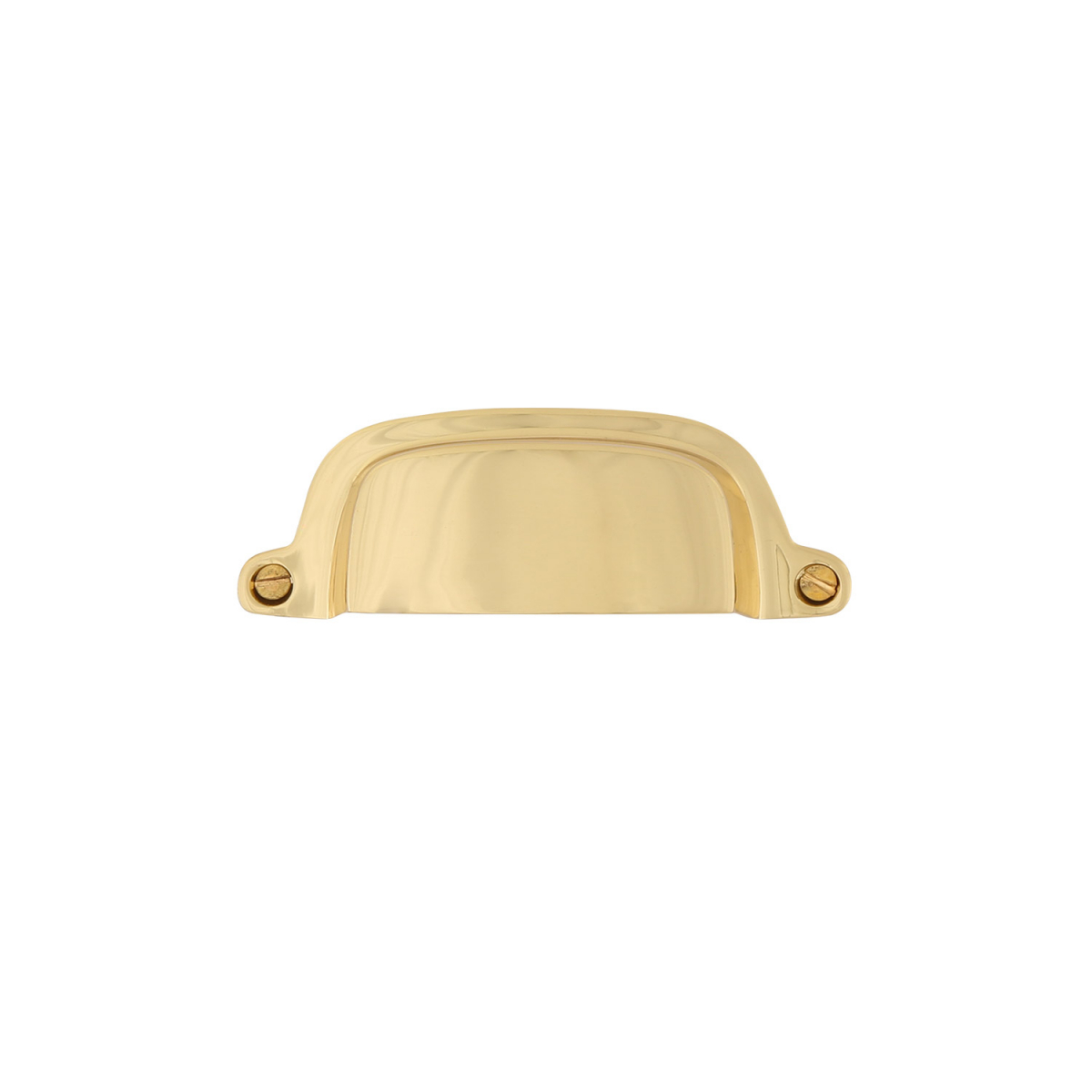 Neale Brass Drawer Curved Pull Handle 97mm | Mullan Lighting