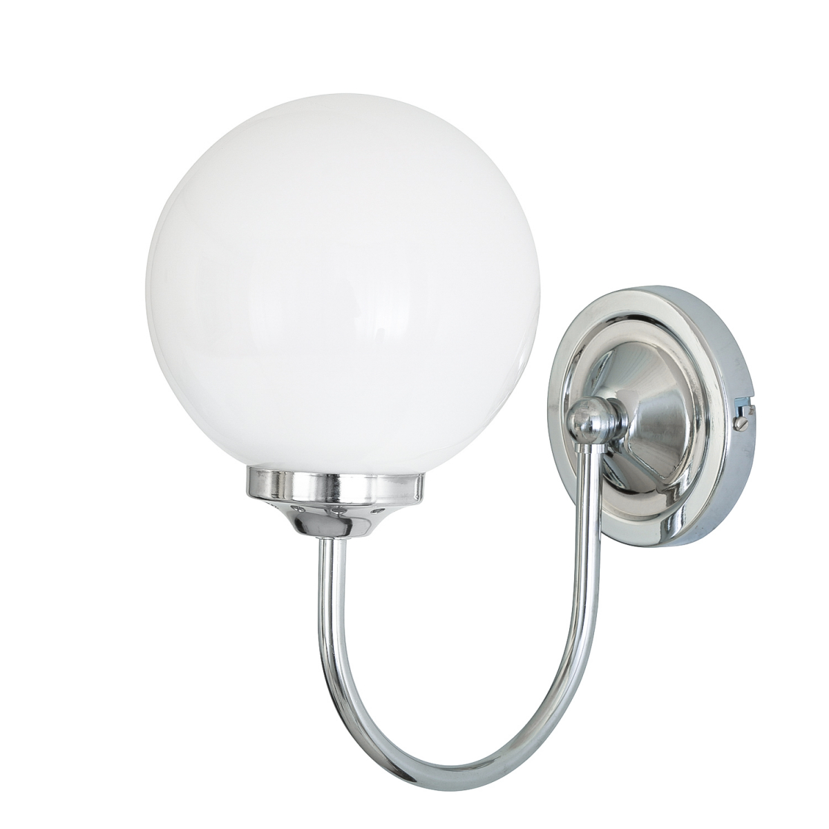 Bragan Traditional Opal Glass Globe Wall Light | Mullan Lighting