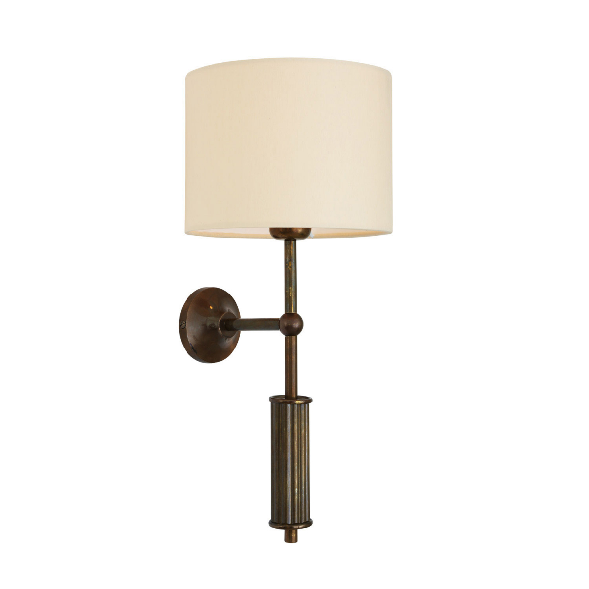 Gorey Contemporary Wall Light with Fabric Shade | Mullan Lighting