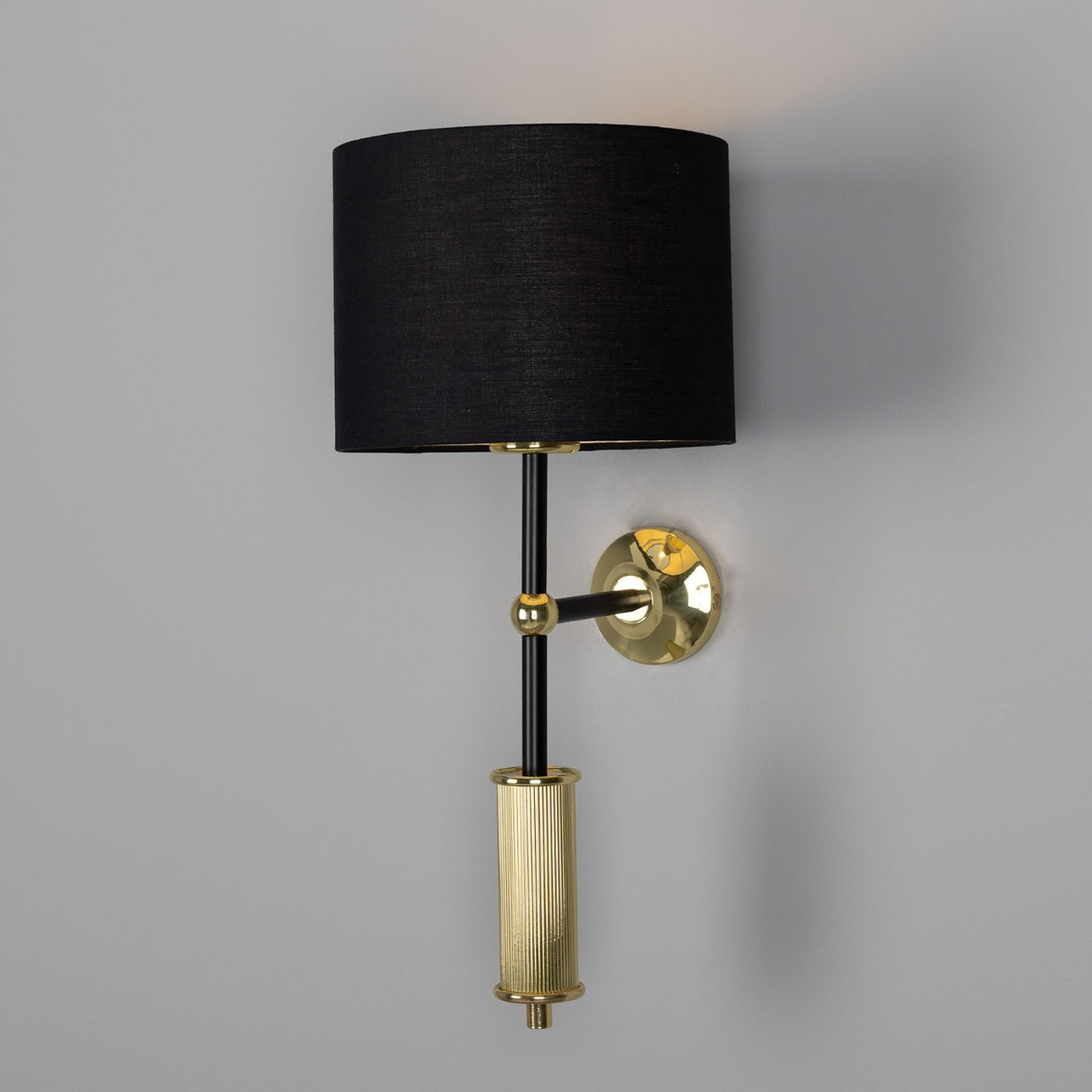 Gorey Contemporary Wall Light with Fabric Shade | Mullan Lighting