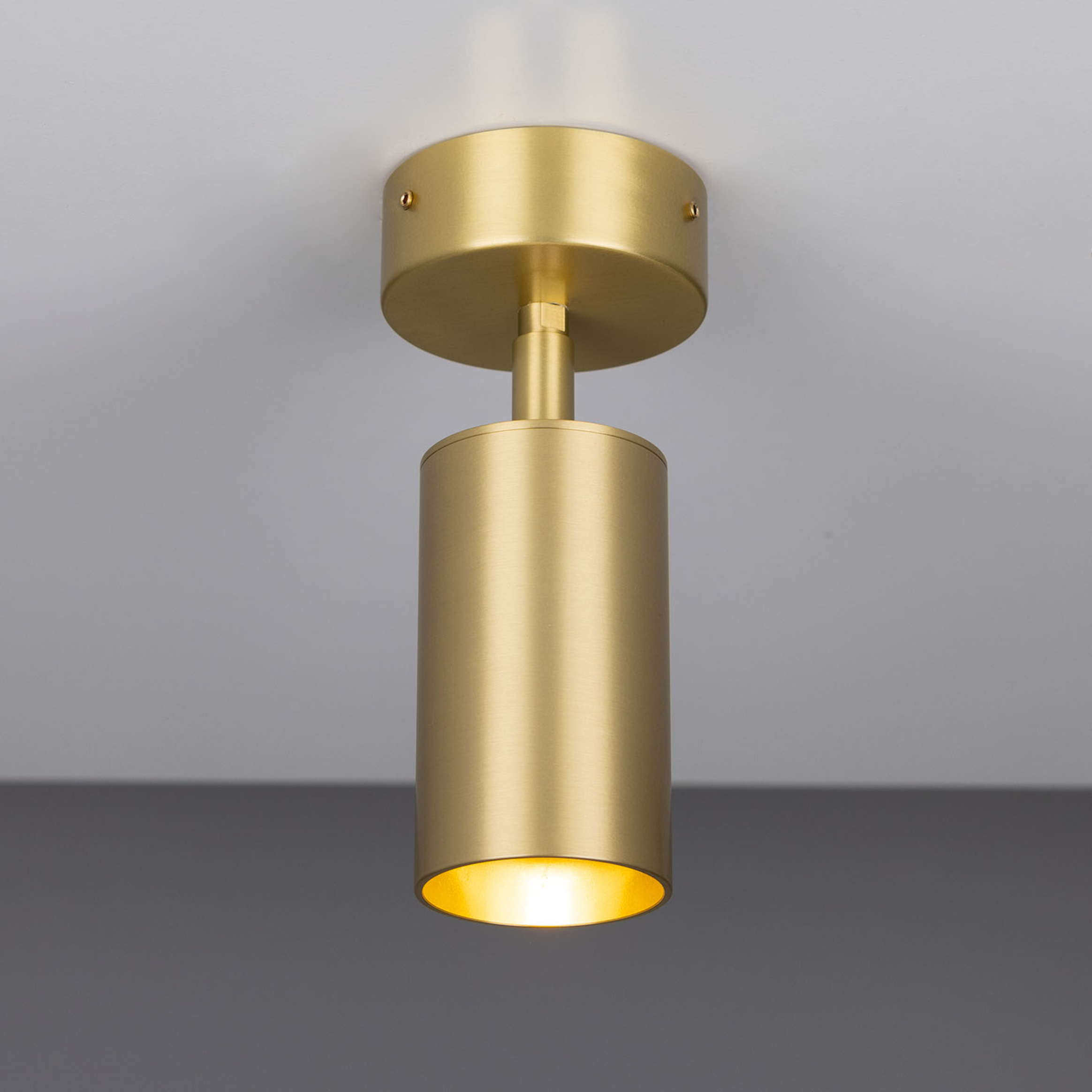 Evanston Directional Brass Ceiling Spot Light Mullan Lighting