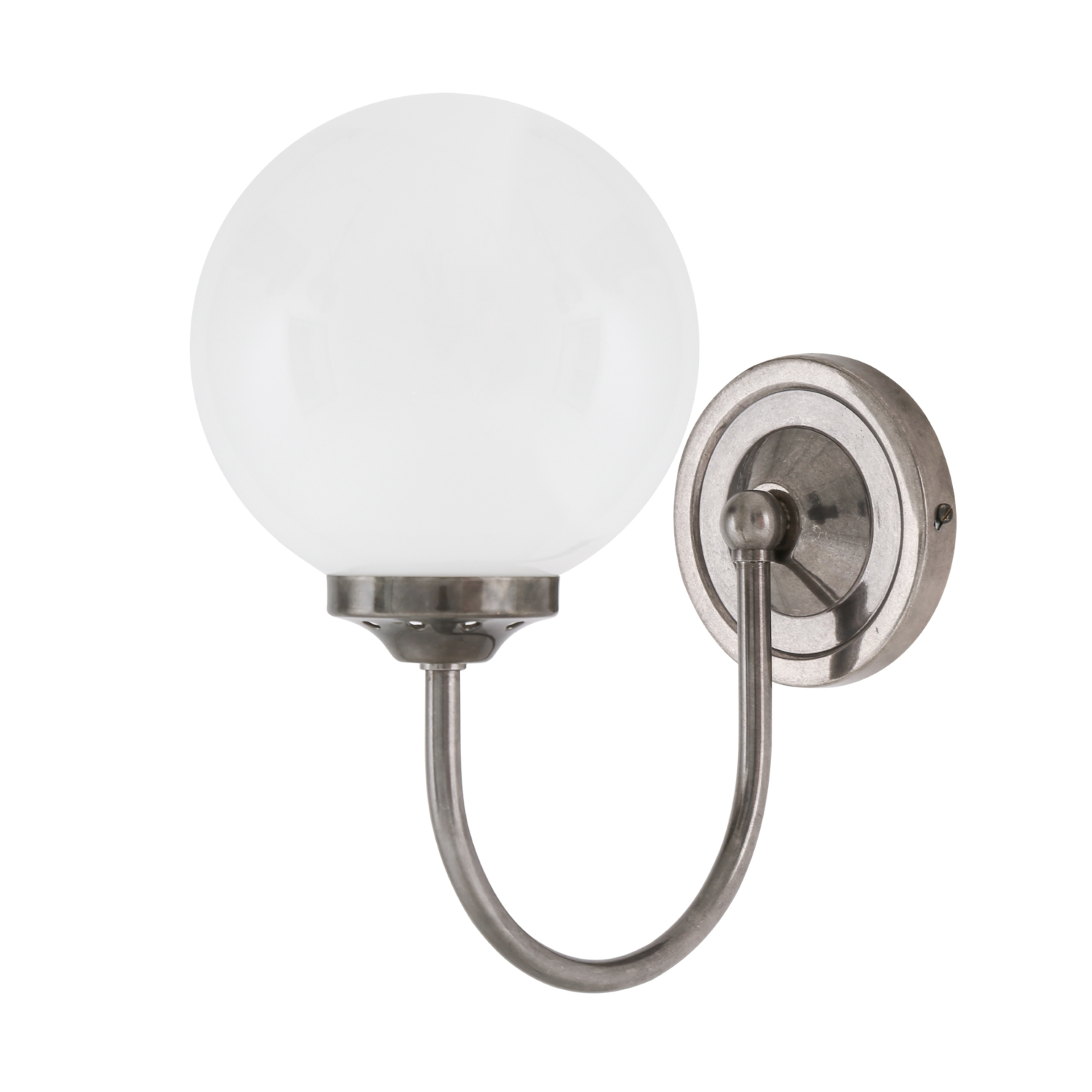 Bragan Traditional Opal Glass Globe Wall Light | Mullan Lighting