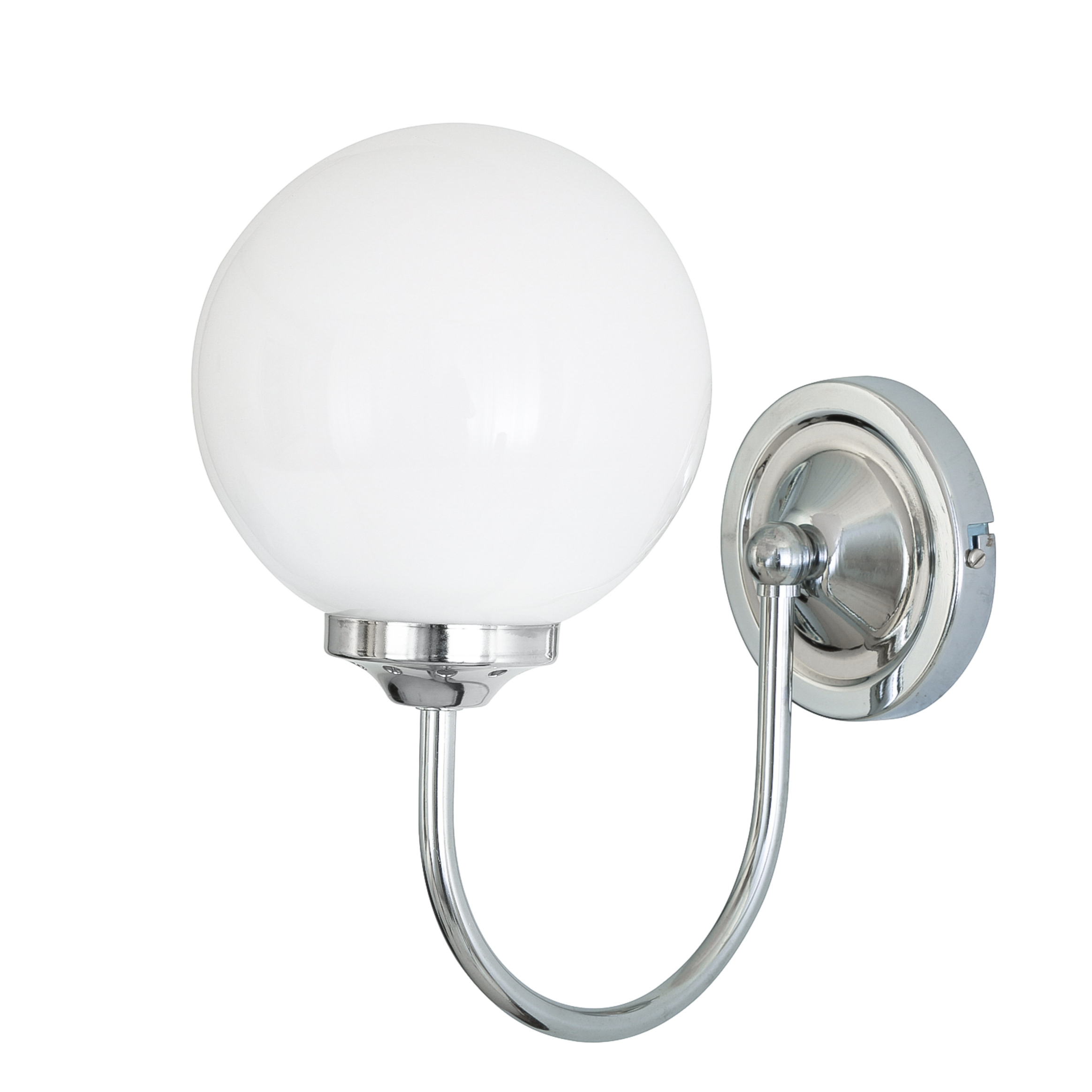 Bragan Traditional Opal Glass Globe Wall Light | Mullan Lighting