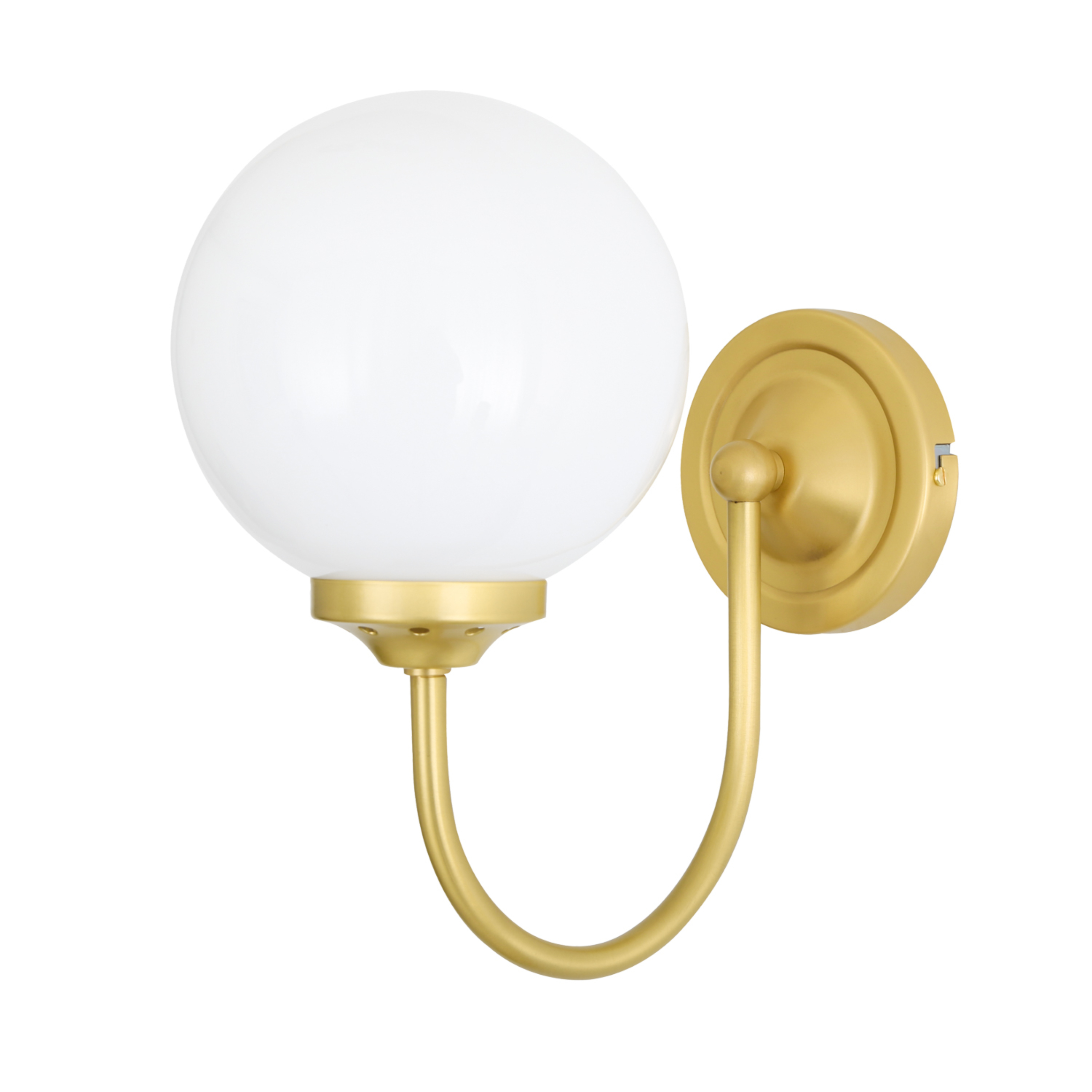 Bragan Traditional Opal Glass Globe Wall Light | Mullan Lighting