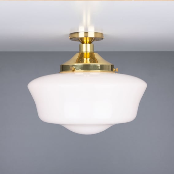 Schoolhouse Traditional Flush Ceiling Light 35cm | Mullan Lighting