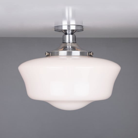 Schoolhouse Traditional Flush Ceiling Light 35cm | Mullan Lighting