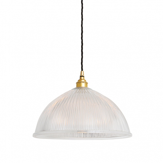 Nova Prismatic Glass Dome Pendant Light 30cm | Mullan Lighting