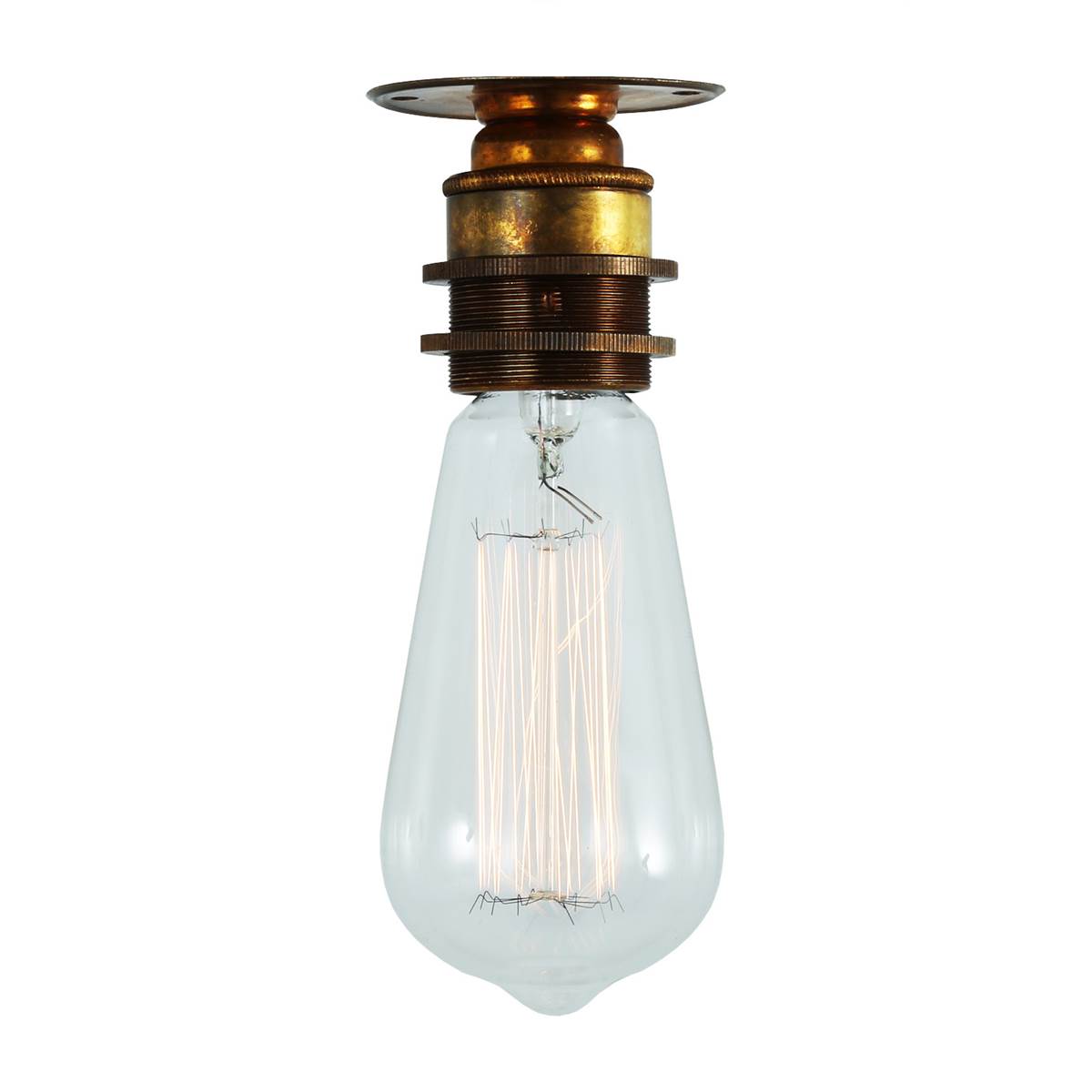 Bangui Industrial Bare Bulb Flush Ceiling Light Mullan Lighting