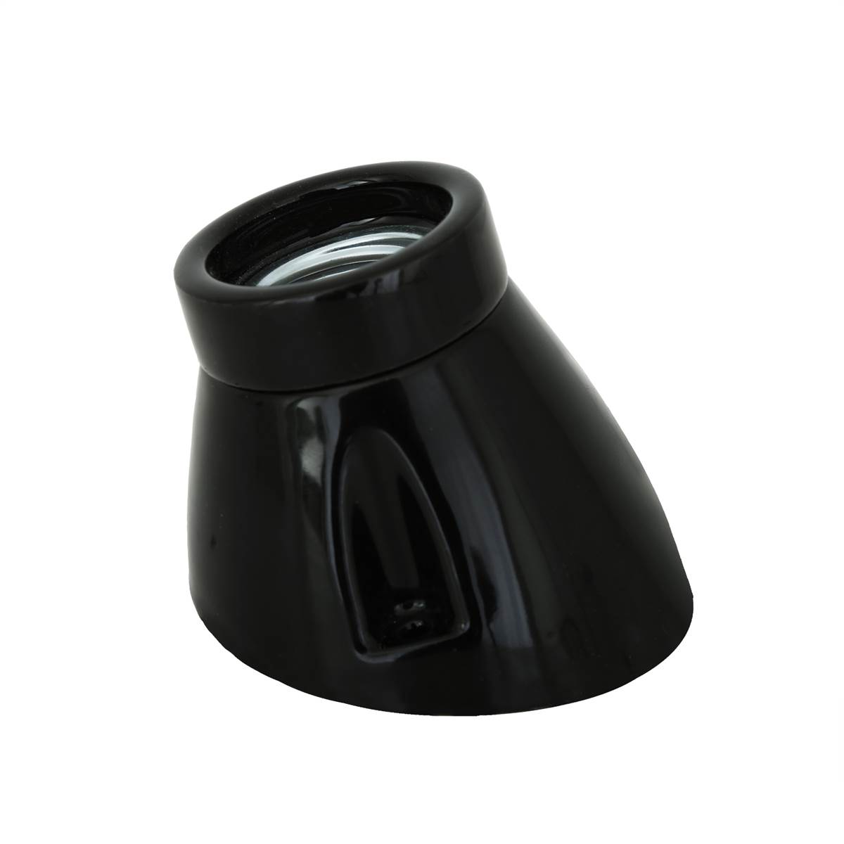 black lamp holder