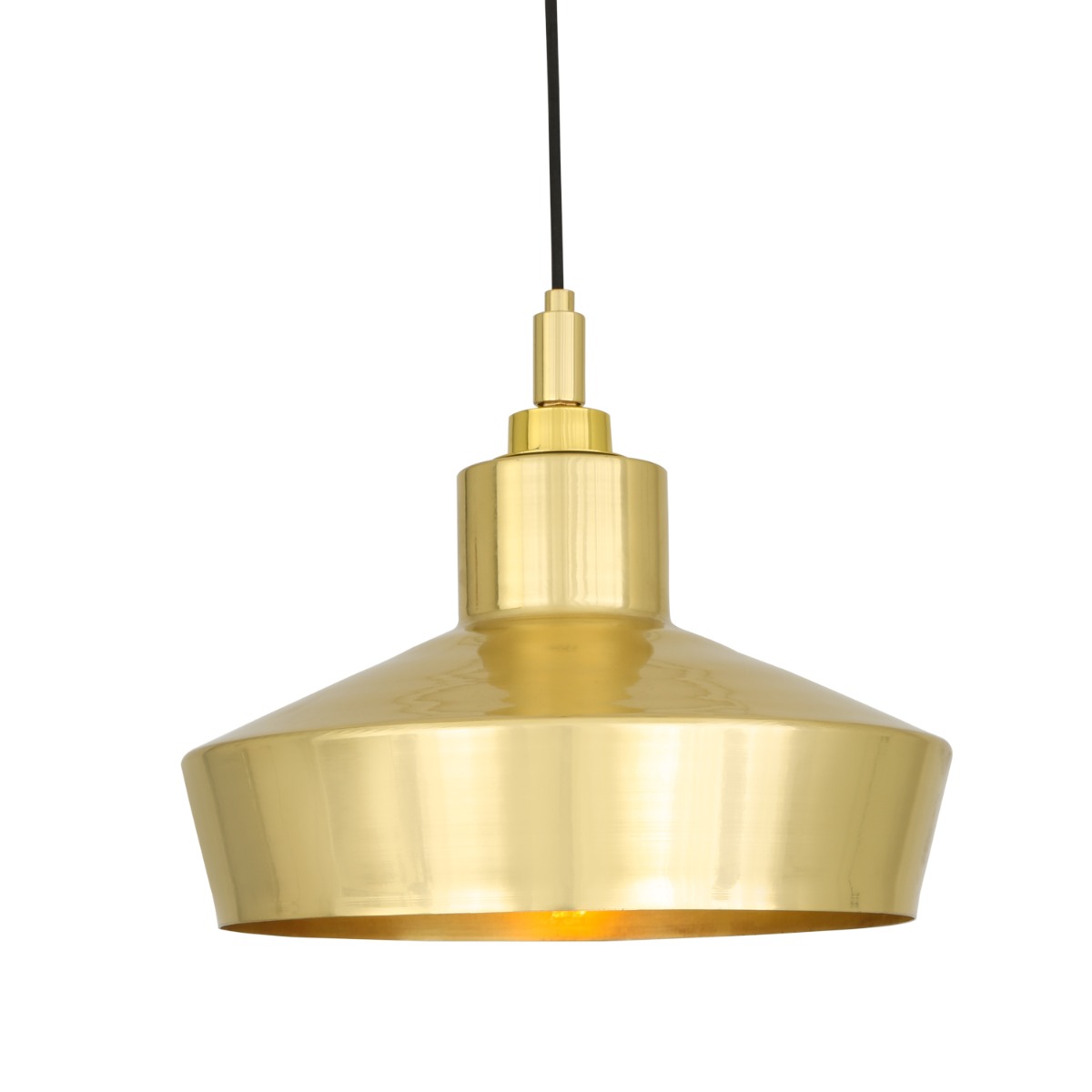 Isla Modern Brass Bathroom Pendant Light 30cm Ip65 Mullan Lighting